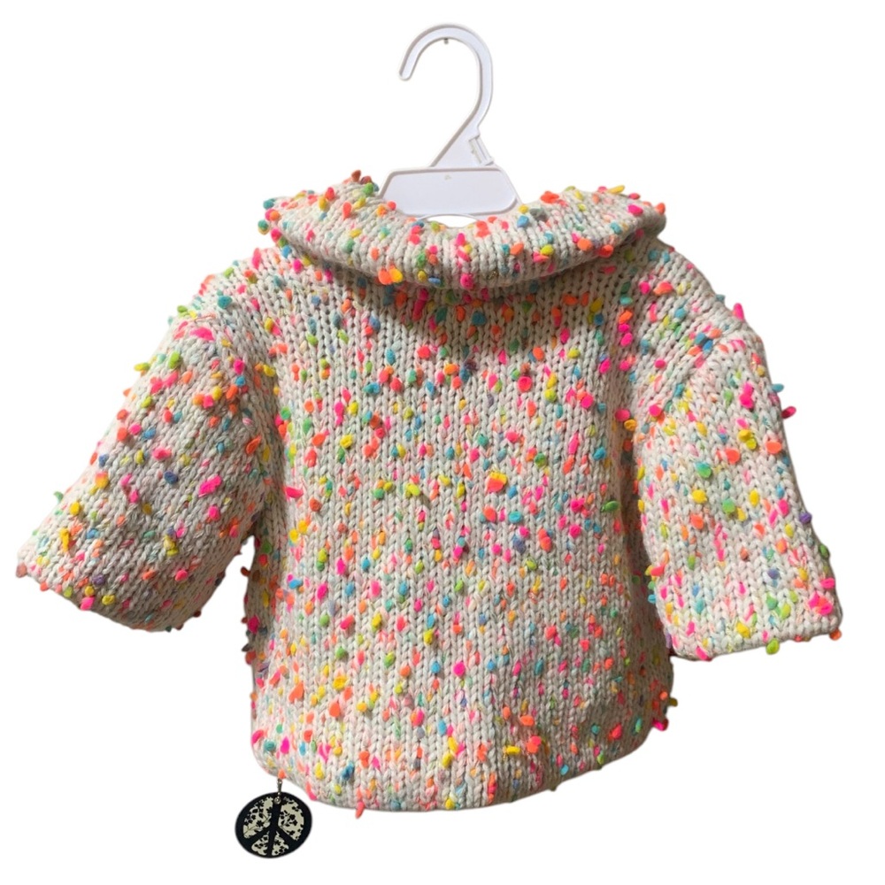 Peace of Cake Knit Cardigan for a Little Girl